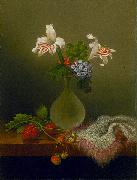 Martin Johnson Heade A Vase of Corn Lilies and Heliotrope oil painting artist